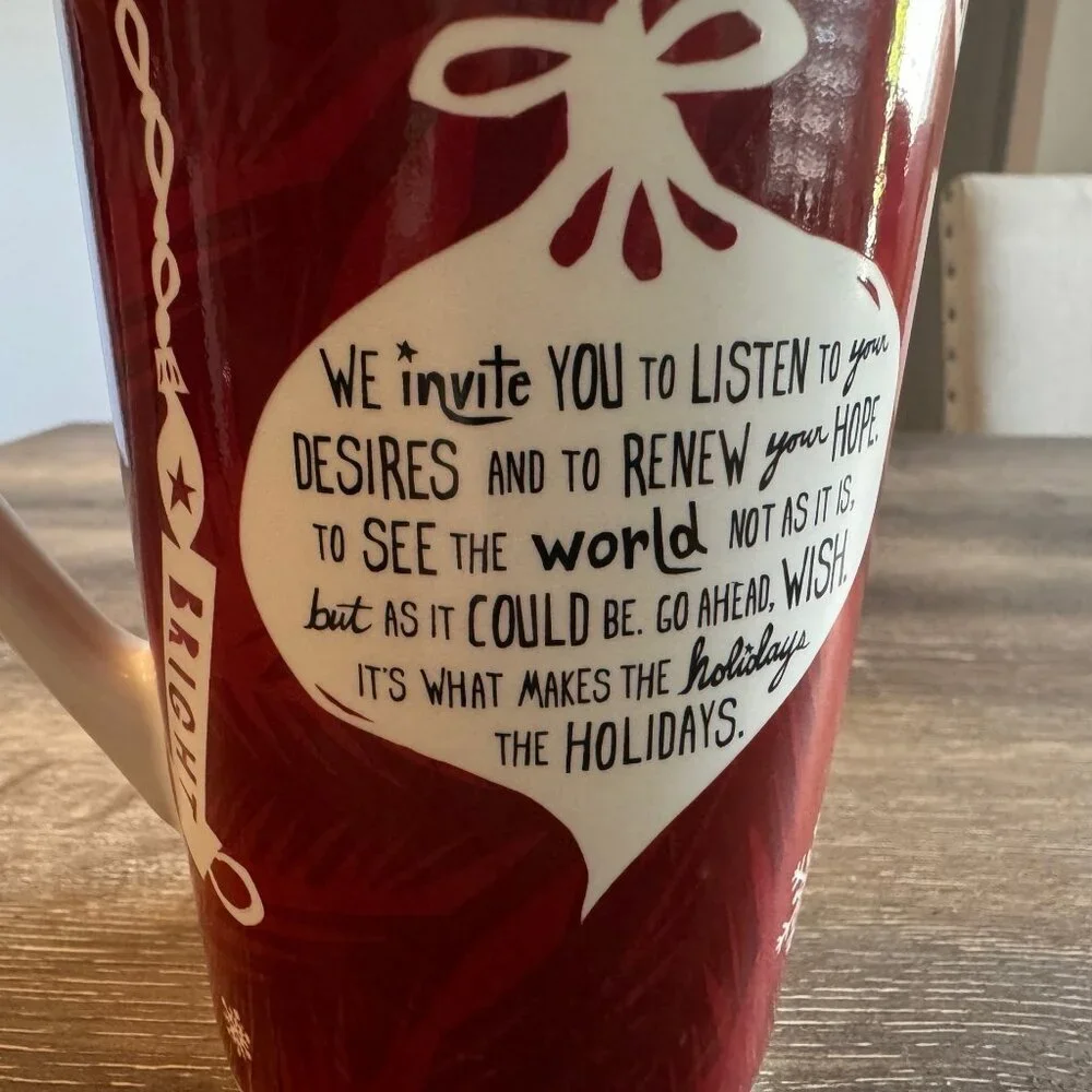 2009 Starbucks Christmas Holiday Coffee Cup Mug.